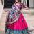 pink dola silk patola printed navratri wear lehenga choli