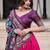 pink dola silk patola printed navratri wear lehenga choli