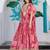 pink chinon thread embroidered wedding wear lehenga choli
