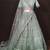 pista green net floral embroidered lehenga choli