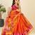 orange woven semi cotton saree