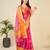 pink woven semi cotton saree