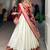white zari weaving silk festival wear lehenga choli