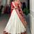 white zari weaving silk festival wear lehenga choli