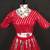 red georgette sequins party wear lehenga choli