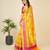 yellow woven semi cotton saree