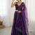 wine net sequins work wedding wear lehenga choli with dupatta