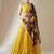 yellow sequins georgette festival wear lehenga choli