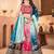 multi-color chinon sequins embroidered lehenga choli