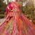 multi-color banarasi silk stone work bridal lehenga choli