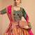 orange banarasi silk wedding wear lehenga choli with dupatta