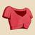 pink silk blend contrast zari border saree with matching blouse