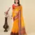 mustard woven semi cotton saree