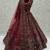 maroon velvet sequins embroidered bridal lehenga choli