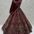 maroon velvet sequins embroidered bridal lehenga choli