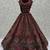 maroon velvet sequins embroidered bridal lehenga choli