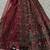 maroon velvet sequins embroidered bridal lehenga choli