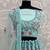 sky blue net zircon work wedding wear lehenga choli