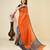 orange woven semi cotton saree