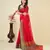 red woven semi cotton saree