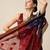 navy blue woven banarasi semi cotton saree