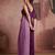 Wine organza two-piece co-ord set with cutdana & moti hand embroidery