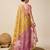 yellow woven banarasi semi cotton saree