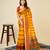 yellow soft semi cotton saree with blouse piece