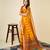 yellow soft semi cotton saree with blouse piece