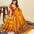 yellow soft semi cotton saree with blouse piece