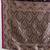 wine satin saree with contrast zari border and blouse