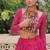 Rani Georgette Print With Embroidery Work Navratri Lehenga choli