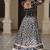 Multi Colour Georgette Print With Embroidery Work Navratri Lehenga choli