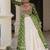 green Georgette Print With Embroidery Work Navratri Lehenga choli