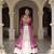 wine Georgette Print With Embroidery Work Navratri Lehenga choli
