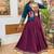Multi Colour Rayon Embroidery Work Navratri Lehenga choli