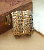 Ethnic peacock kada bangle set