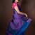 Peacock blue kanchipuram silk saree