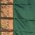 Dual tone orange korvai semi silk saree