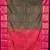 Dual tone green and pink golden zari motifs semi silk saree