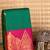 Jamun purple and green woven semi silk saree