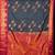Grey and purple intricate gold zari woven semi silk saree