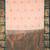 Off white teal zari motifs semi silk saree