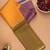 Multicolor mubbagam weave silk saree
