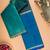 Blue and green mubbagam silk saree