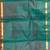 Blue and green mubbagam silk saree