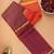 Orange and maroon mubbagam silk saree