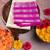 Offwhite purple woven semi silk saree