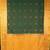 Mustard and green brocade semi silk saree