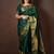 Dark green kanjivaram silk saree